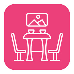Dining Room vector icon. Can be used for Home Improvements iconset.