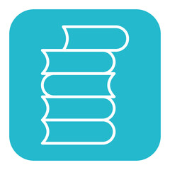 Pile of Books vector icon. Can be used for Literature iconset.