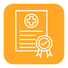 Medical Certificate vector icon. Can be used for Vacation and Tourism iconset.