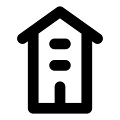 hotel motel line icon for ui and website