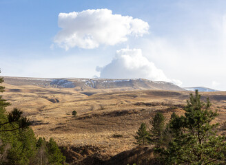 the beginning of autumn, walks through Alpine meadows, panoramic views, the state of nature and relaxation in the mountains.