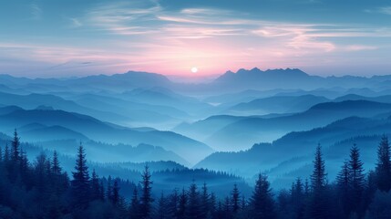 Background view from the top of the mountain