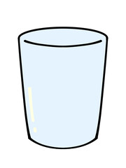 ガラスのコップのイラスト素材