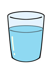 ガラスのコップのイラスト素材