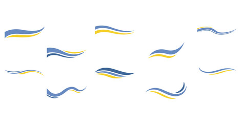 Wave Line Vector Set