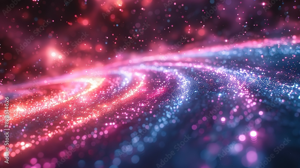 Poster ethereal pathways: 3d rendering of hyper speed in space