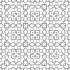 Seamless floral pattern, repeating striped monochrome pattern design for decoration, wallpaper, wrapping paper, fabric, backdrop, etc.