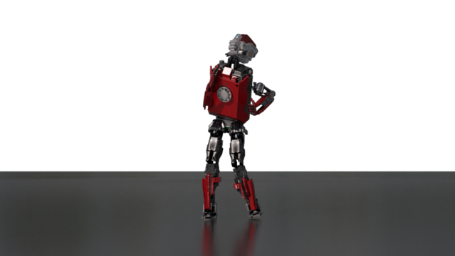 robot dancing transparent background for push on background	3D PNG photo
