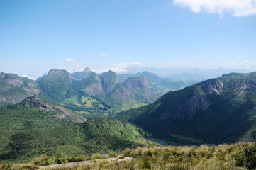 Obraz premium Três Picos State Park.Located in the Serra do Mar, in the mountainous region of the city of Nova Friburgo, in the state of Rio de Janeiro 