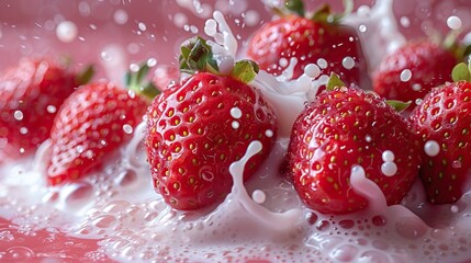 strawberries in water