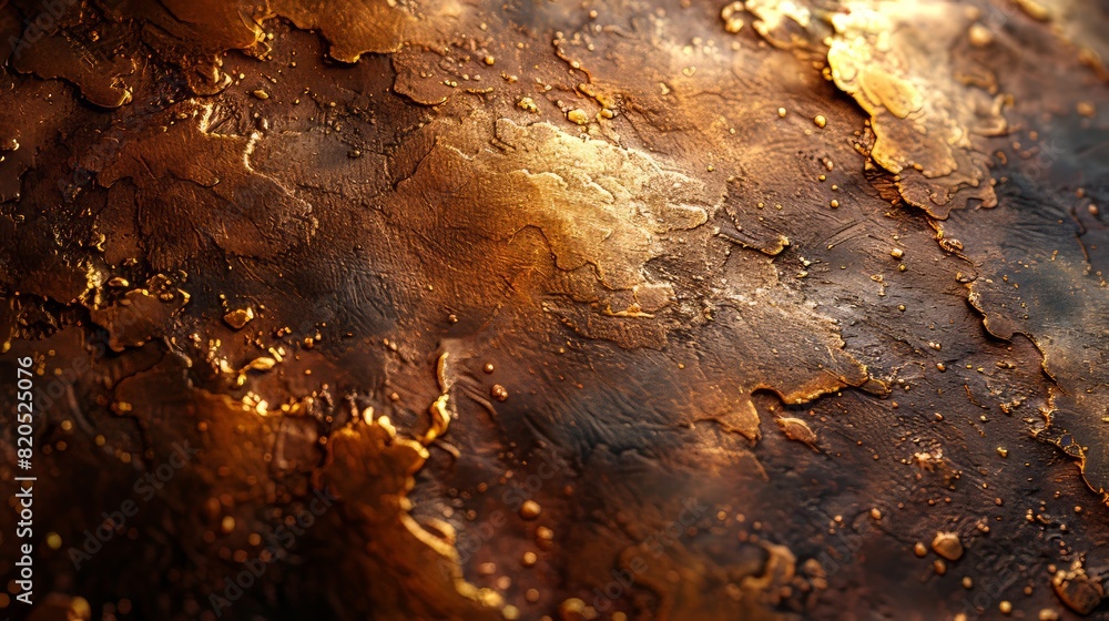 Poster bronze texture metallic background generative ai