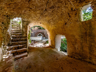 Village of Milopotamos in island of Kythera, Greece