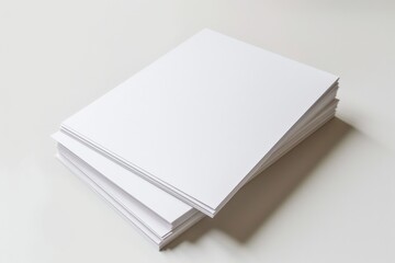 Fototapeta premium Paper Mockup on Isolated Background created with Generative AI