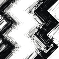 Black and white grungy abstract background. Vector illustration
