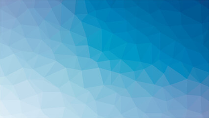 Gradient light blue polygon pattern. Low poly design. Vector illustration
