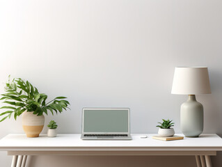 Gorgious Workspace desk with wall in home interior
