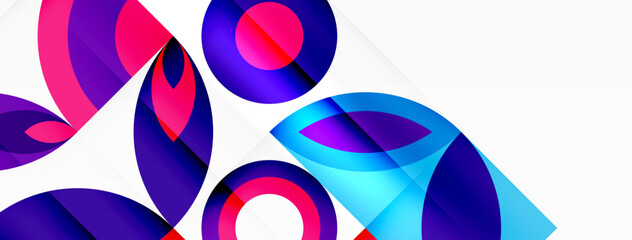 Circles and petals. Geometric beautiful abstract minimal template for Wallpaper, Banner, Background, Card, Book Illustration, landing page