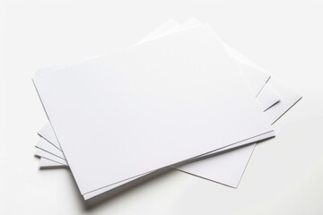 Paper Mockup on Isolated Background created with Generative AI