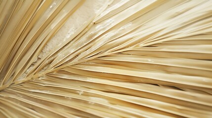 Dry leaf of palm tree closeup Natural texture : Generative AI