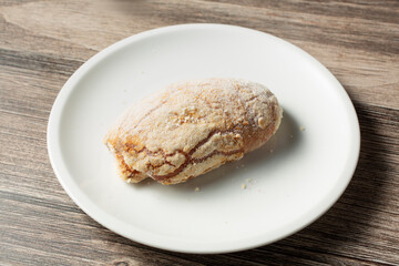 A view of an elote pan dulce.