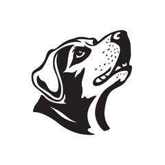illustration of a dog face vector