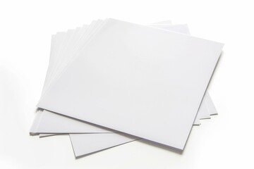 Paper Mockup on Isolated Background created with Generative AI