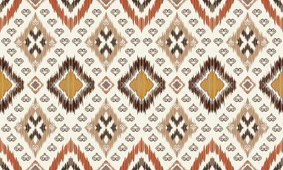 Hand draw Ikat.geometric ethnic pattern traditional. Use for textiles, clothes, apparel, wrapping, backgrounds, and wallpaper.great for textiles, banners, wallpapers, wrapping vect