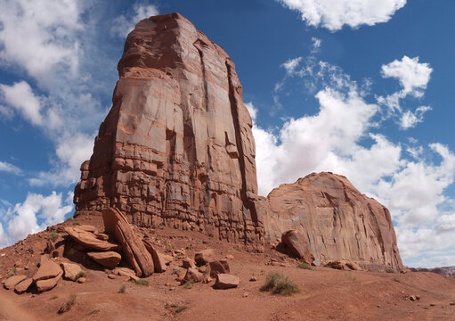 Cly Butte Sandstone Spire in Monument Valley