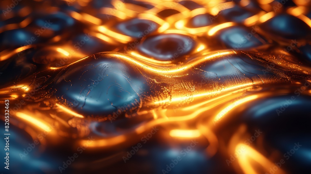 Poster metallic background generative ai