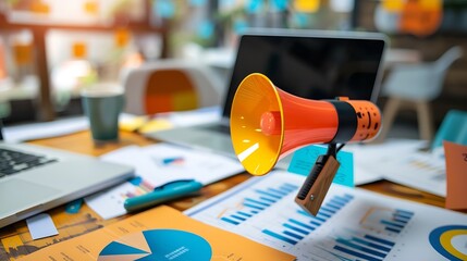 Digital marketing commerce online sale concept Promotion of products or services through digital channels search engine social media email website Digital Marketing Strategies and Goal : Generative AI