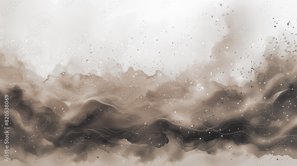 Poster abstract splashed watercolor background abstract tone muted generative ai