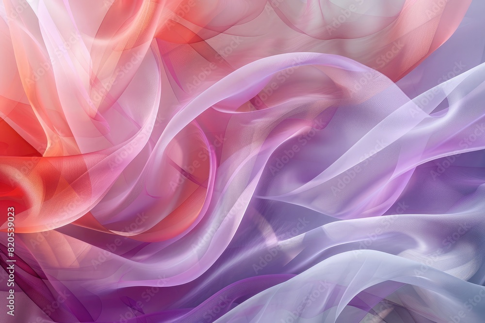 Wall mural harmonious gradients merging in a delicate dance of form and color.