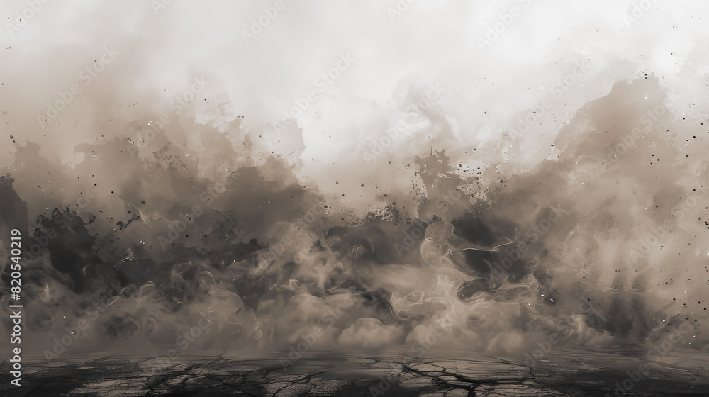 Poster abstract splashed watercolor background abstract tone muted generative ai
