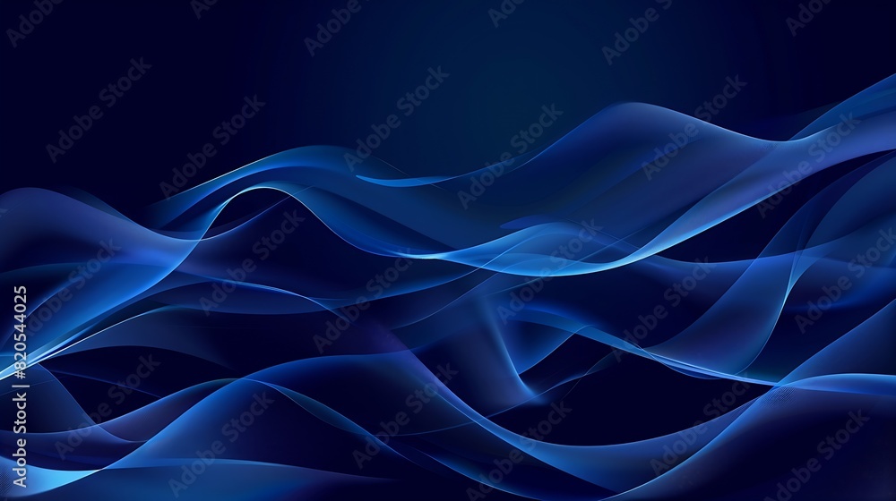 Leinwandbilder abstract wave shape on a lowpolygonal triangular background for design on the topic of cyberspace bi