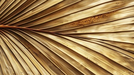 Dry leaf of palm tree closeup Natural texture : Generative AI