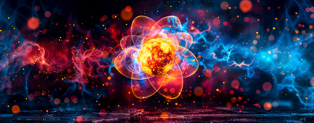 Abstract background of colors over energy