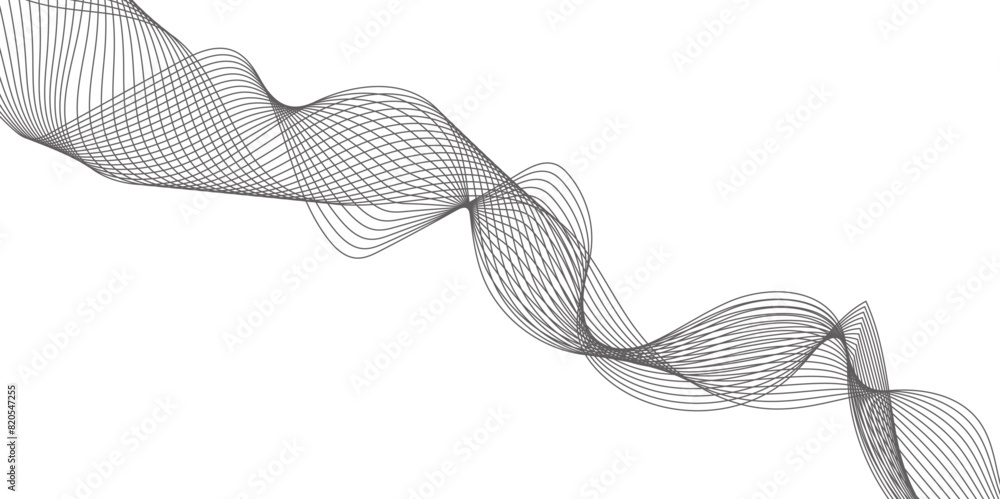 Poster abstract wave element for design. stylized line art background. vector illustration. business lines 