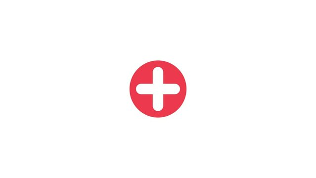 First aid icon, Round shape plus hospital icon, medical icon, health medical Logo, medical logo.
