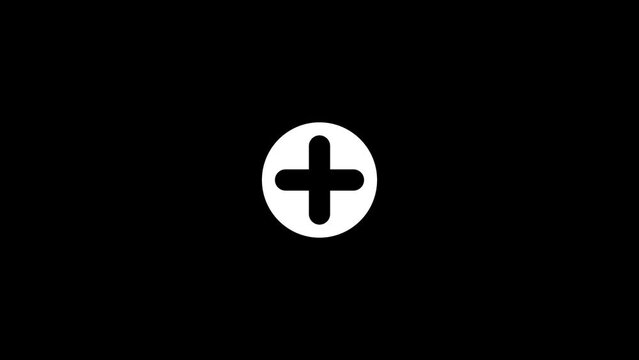 First aid icon, Round shape plus hospital icon, medical icon, health medical Logo, medical logo.