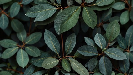 Eucalyptus seamless floral background. Repeating nature pattern.