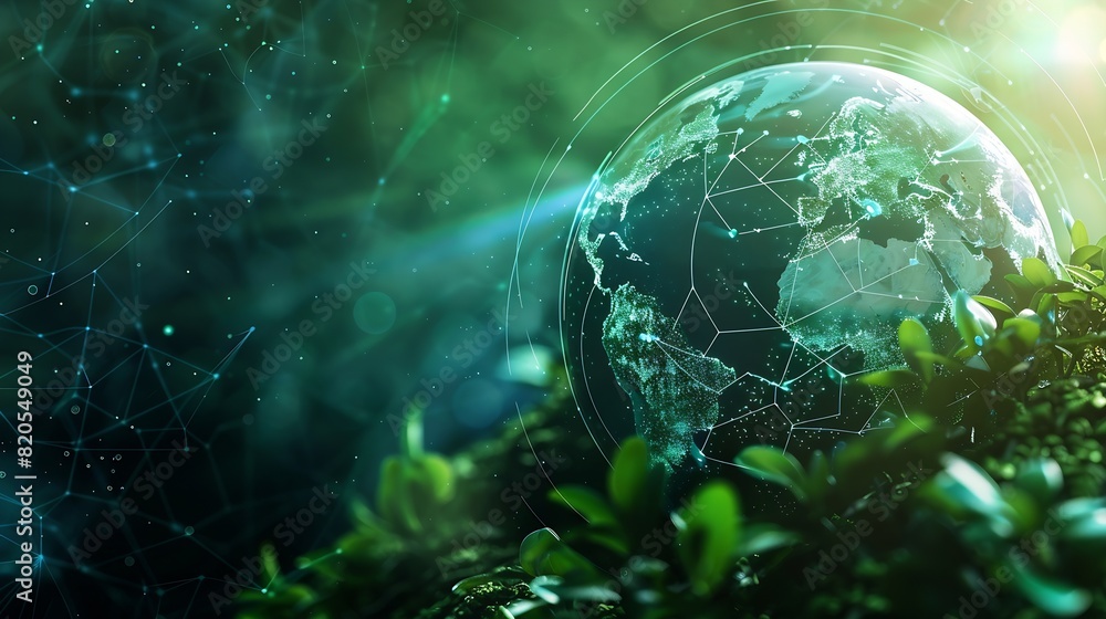 Aufkleber global communication network concept environmental technology sustainable development goals sdgs : g