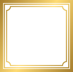 Minimalist golden frame