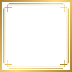 Minimalist golden frame