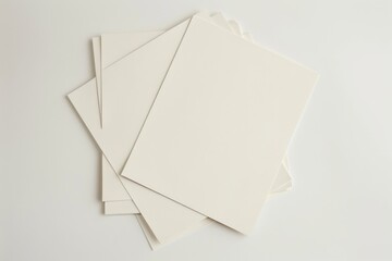 Paper Mockup on Isolated Background created with Generative AI