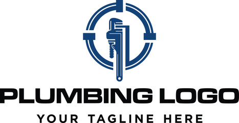 PLUMBING SERVICES VECTOR LOGO TEMPLATE