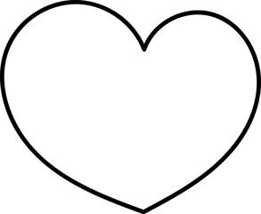 Cute heart doodle element vector