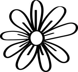Cute flower element vector