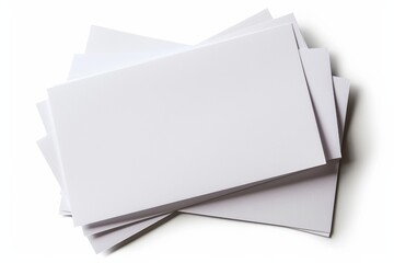 Paper Mockup on Isolated Background created with Generative AI