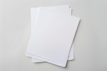 Paper Mockup on Isolated Background created with Generative AI