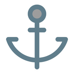 Anchor Text Icon in Flat Style